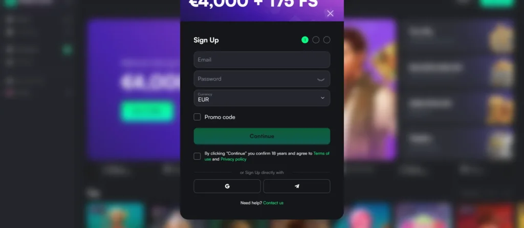 TrueLuck Registration