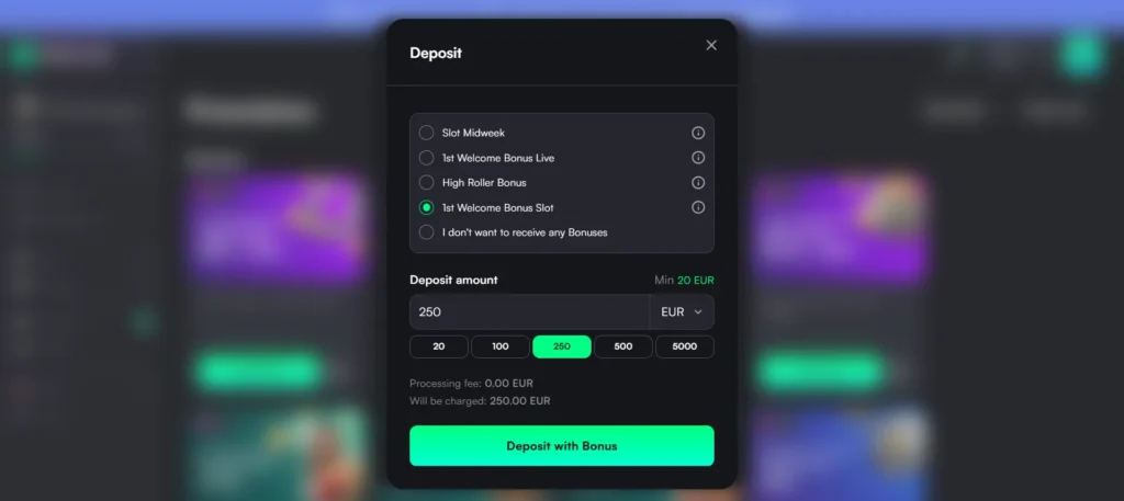 TrueLuck welcome bonus activation